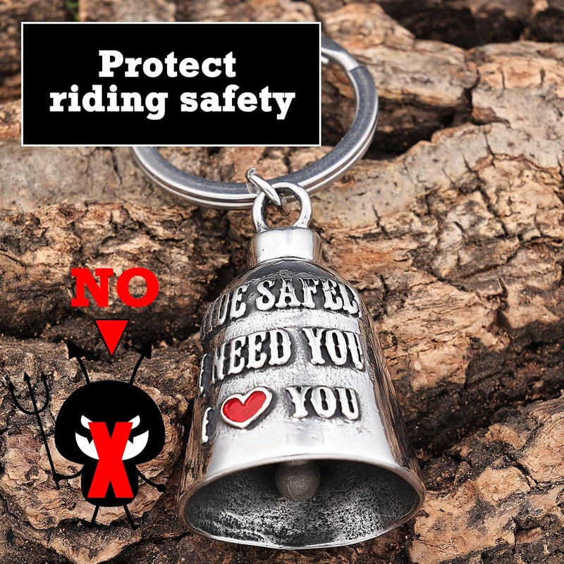 CYZBTBl Motorcycle for Bells - Motorcycle Angel Bell for Men Women,Bell Biker Accessory,Guard Riding Safety - Image 4